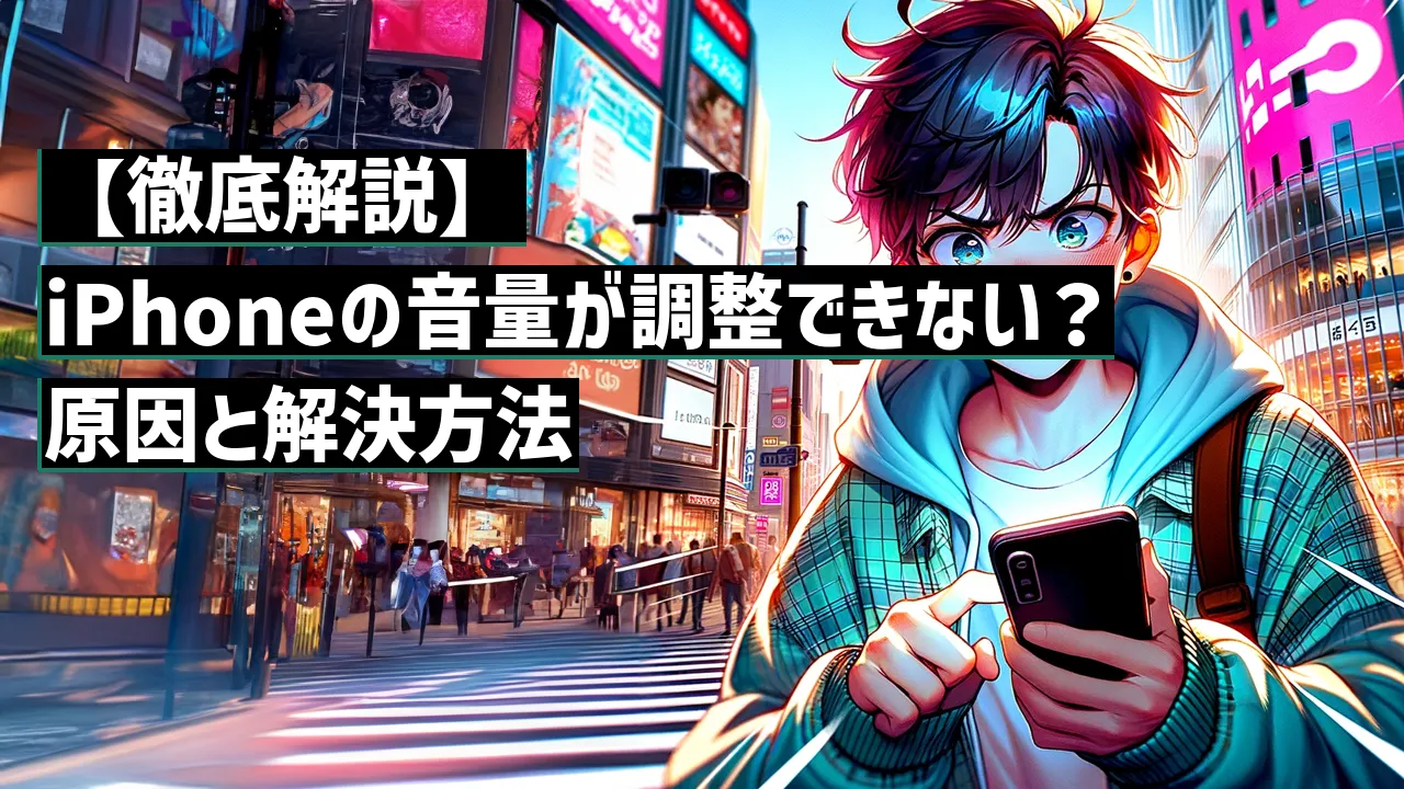 【徹底解説】iPhoneの音量が調整できない？原因と解決方法