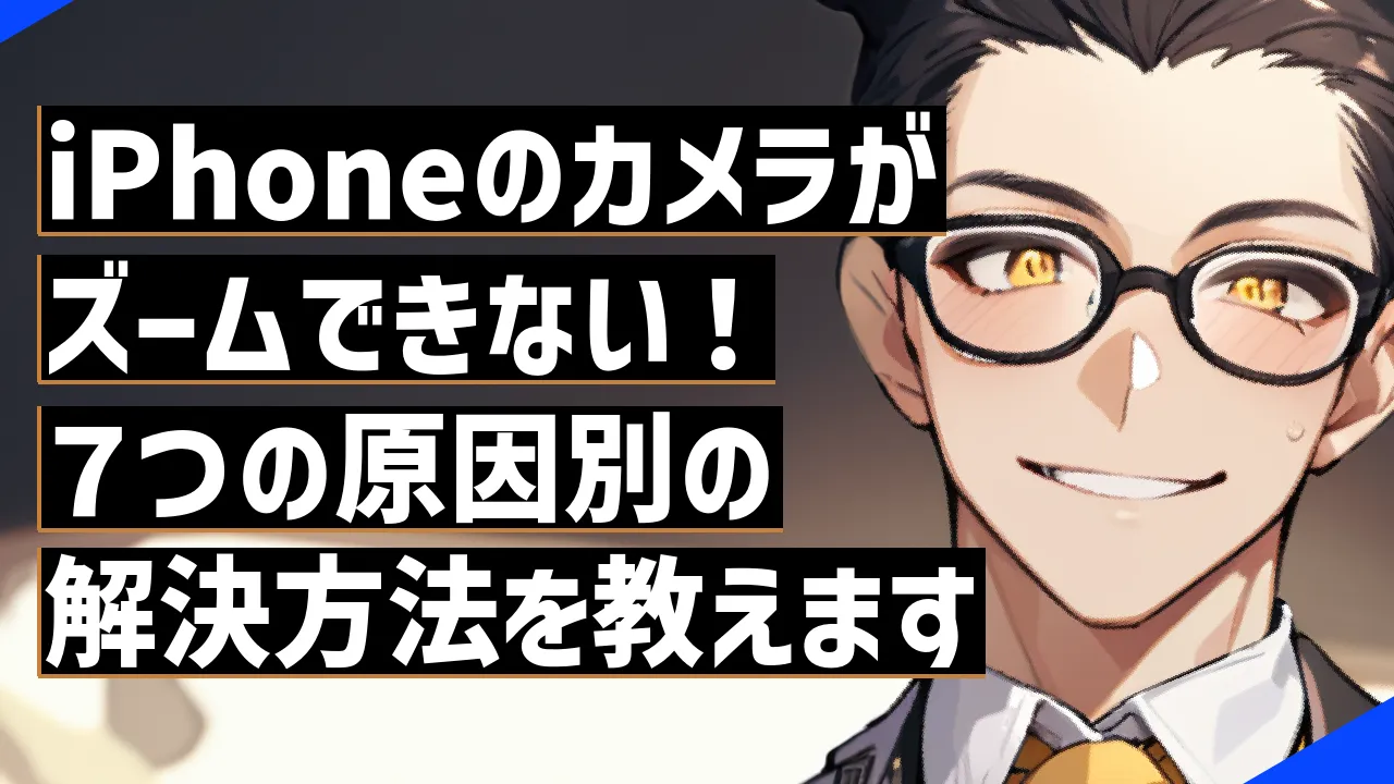 iPhoneのカメラがズームできない！７つの原因別の解決方法を教えます